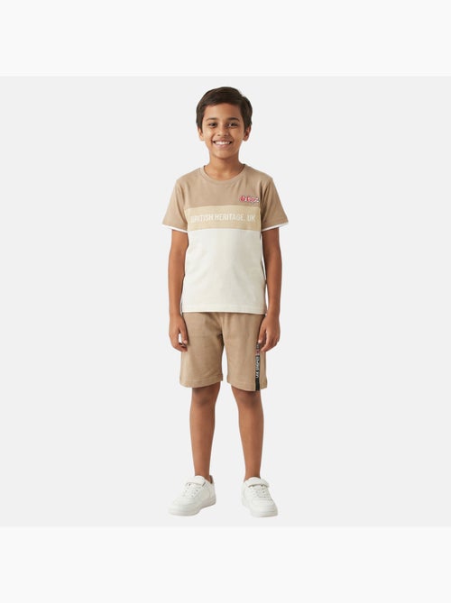 Lee Cooper - Ensemble garçon avec T shirt manches courtes et short - Kiabi