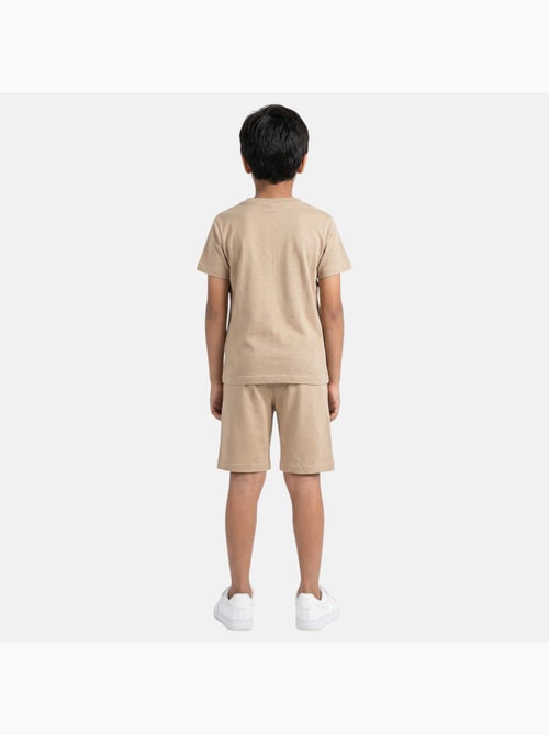 Lee Cooper - Ensemble garçon avec T shirt manches courtes et short - Kiabi