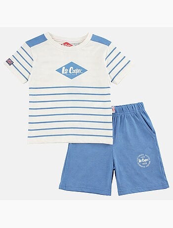 Lee Cooper - Ensemble garçon avec T shirt manches courtes et short