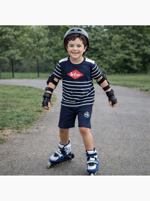 Lee Cooper - Ensemble garçon avec T shirt manches courtes et short - Kiabi