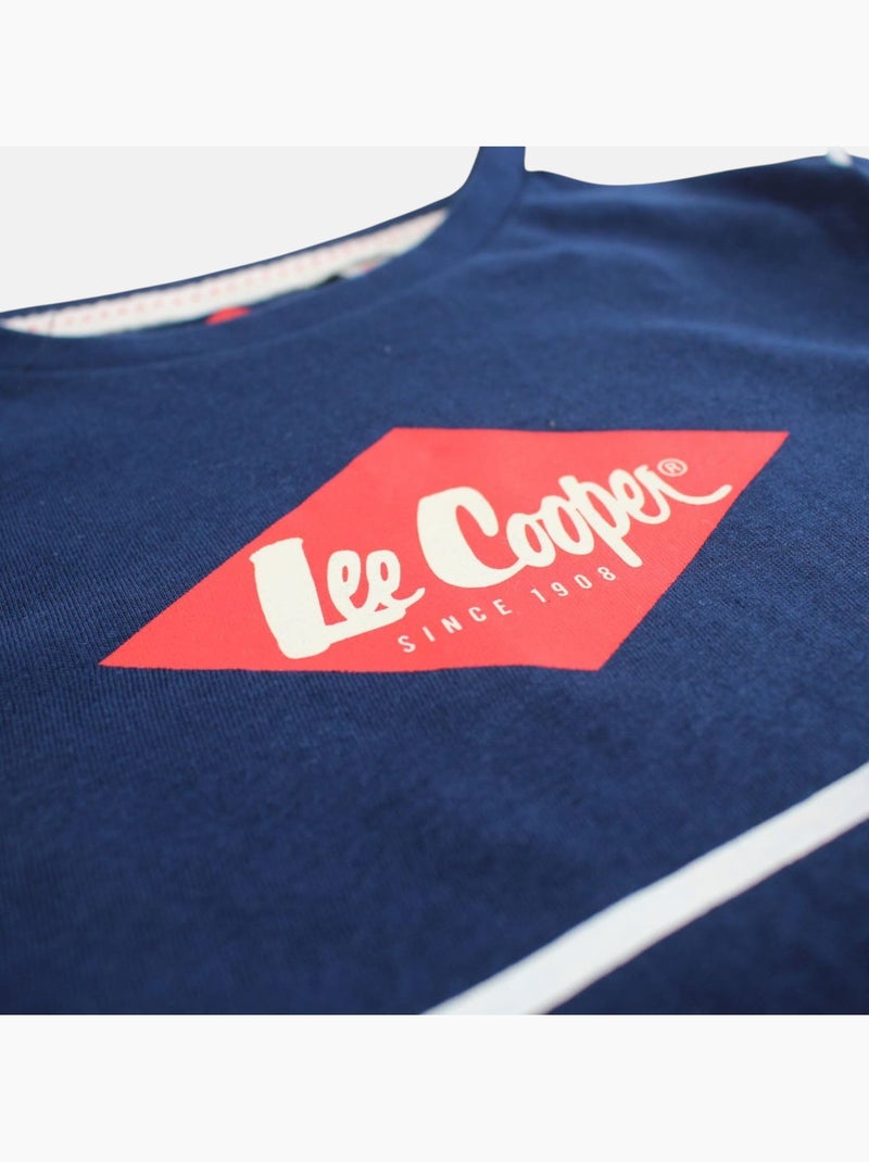 Lee Cooper - Ensemble garçon avec T shirt manches courtes et short Bleu marine - Kiabi