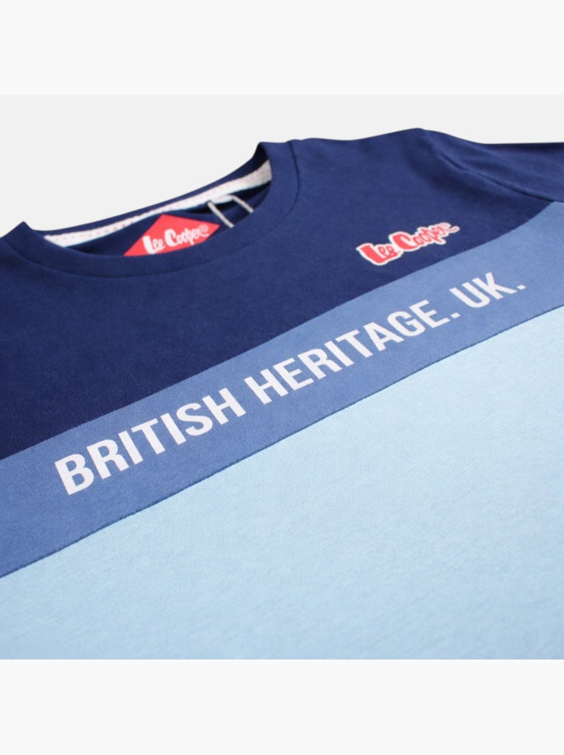 Lee Cooper - Ensemble garçon avec T shirt manches courtes et short Bleu marine - Kiabi