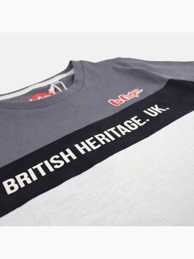 Lee Cooper - Ensemble garçon avec T shirt manches courtes et short Gris - Kiabi