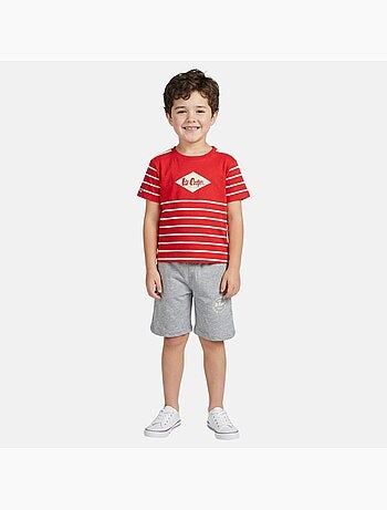 Lee Cooper - Ensemble garçon avec T shirt manches courtes et short