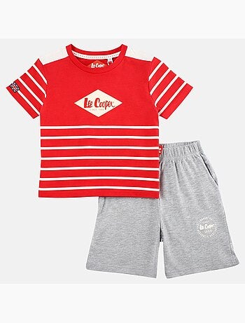Lee Cooper - Ensemble garçon avec T shirt manches courtes et short