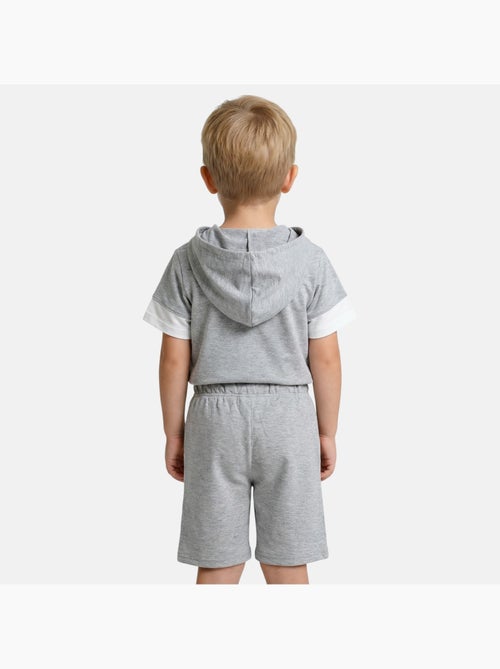 Lee Cooper - Ensemble garçon T-shirt manches courtes à capuche et short - Kiabi