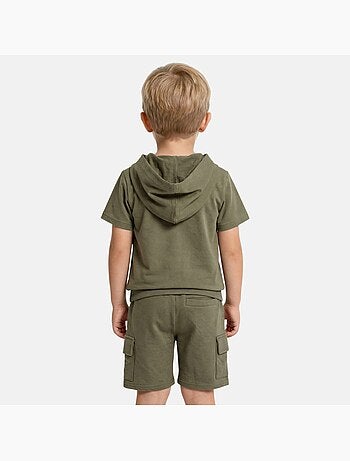 Lee Cooper - Ensemble garçon T-shirt manches courtes à capuche et short