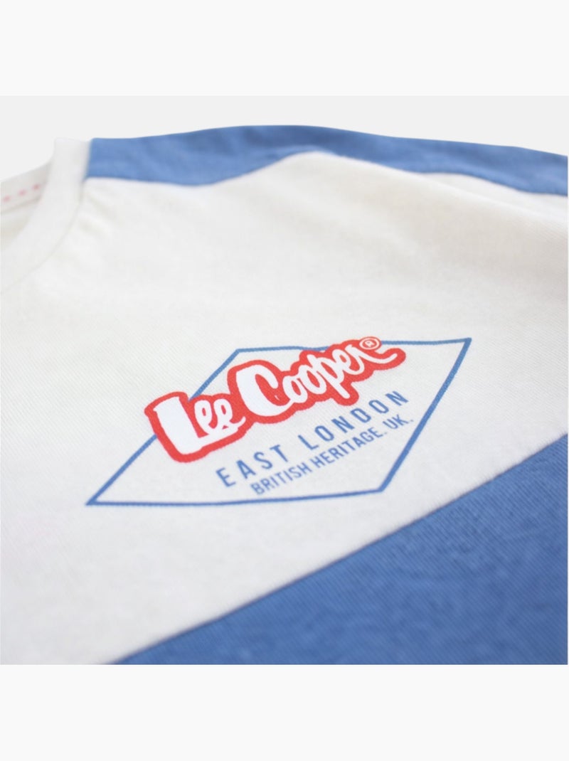 Lee Cooper - Ensemble garçon T shirt manches courtes et short assorti Bleu - Kiabi