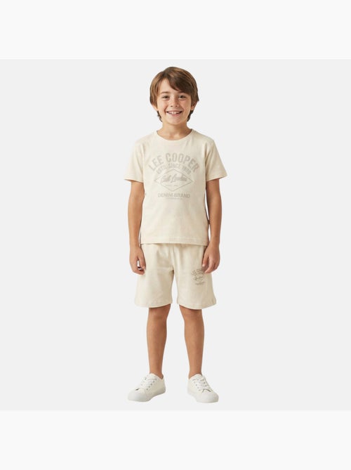 Lee Cooper - Ensemble garçon t-shirt manches courtes et short - Kiabi