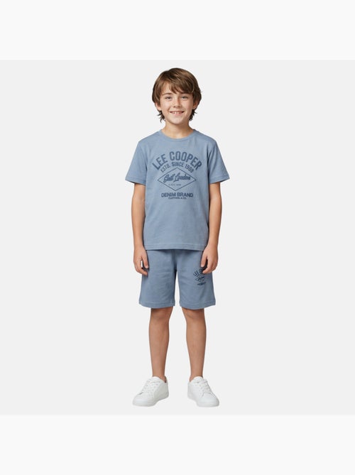 Lee Cooper - Ensemble garçon t-shirt manches courtes et short - Kiabi