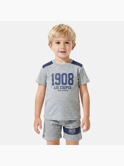 Lee Cooper - Ensemble garçon T-shirt manches courtes et short - Kiabi