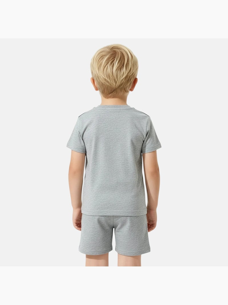 Lee Cooper - Ensemble garçon T-shirt manches courtes et short Gris - Kiabi