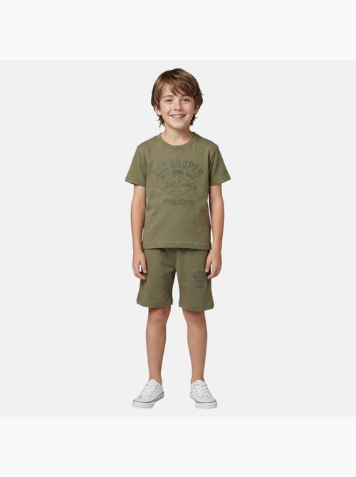 Lee Cooper - Ensemble garçon t-shirt manches courtes et short - Kiabi