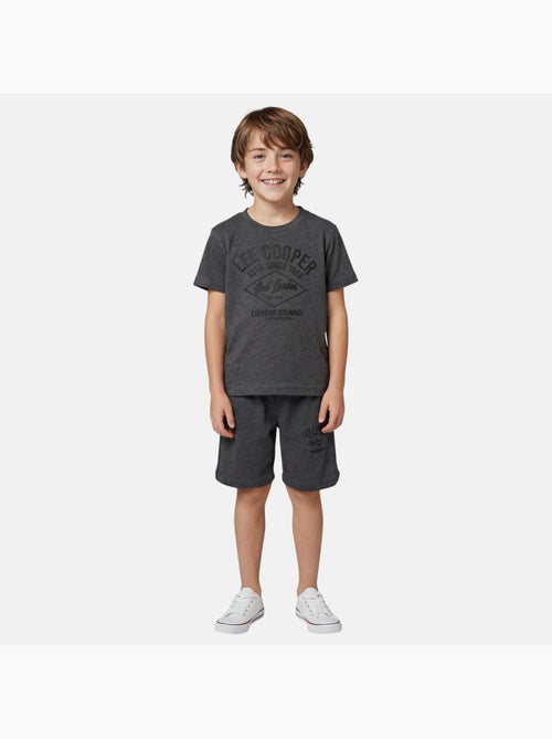 Lee Cooper - Ensemble garçon t-shirt manches courtes et short - Kiabi