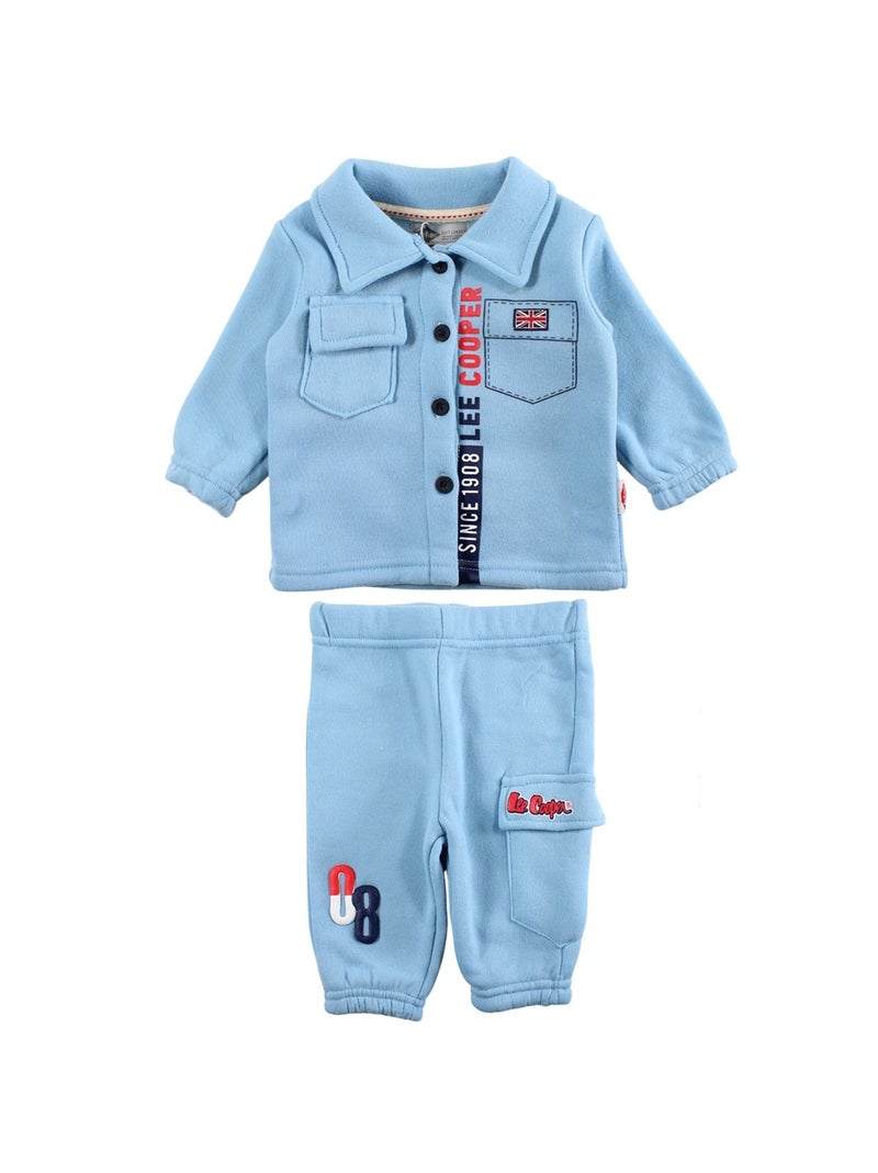 Lee Cooper - Ensemble jogging bébé garçon veste et pantalon Bleu - Kiabi