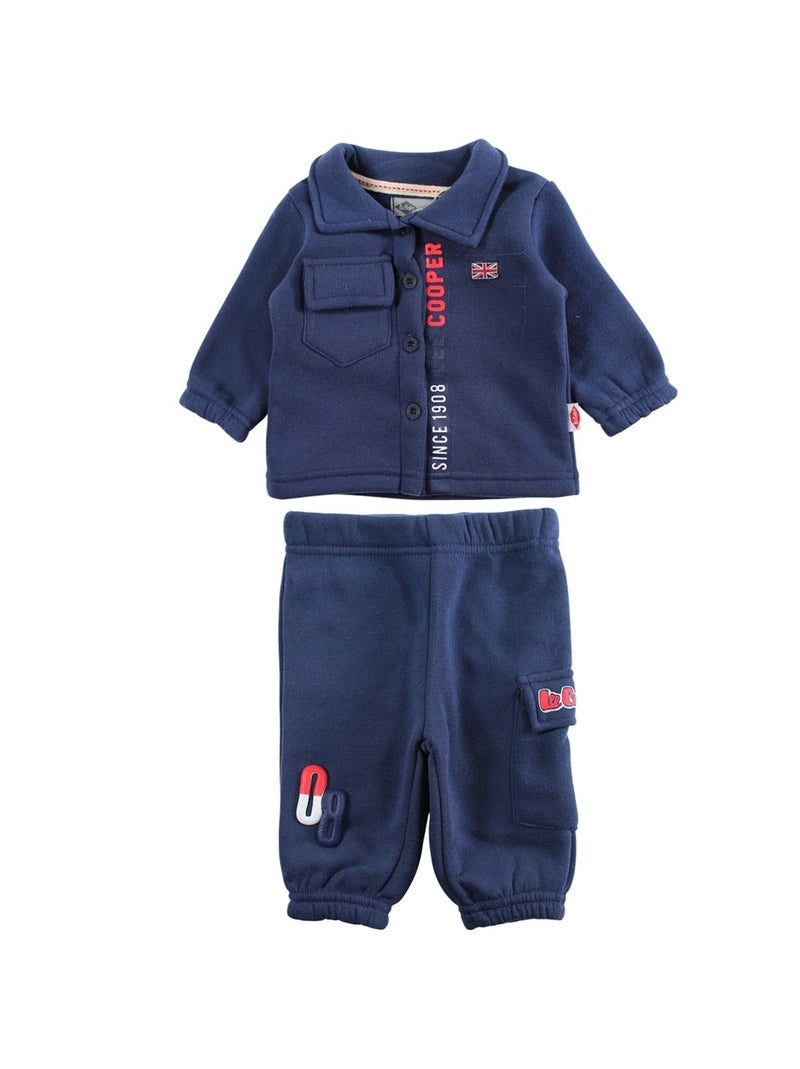 Lee Cooper - Ensemble jogging bébé garçon veste et pantalon Bleu marine - Kiabi
