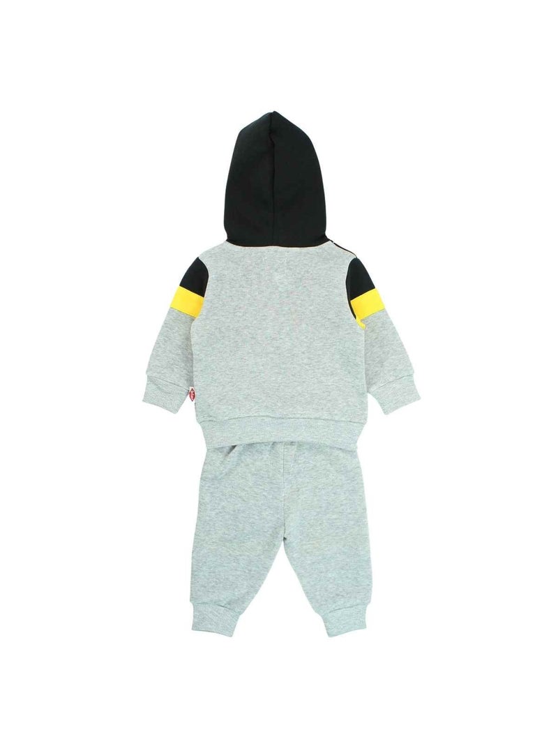 Lee Cooper - Ensemble jogging bébé veste capuche et pantalon imprimé Gris - Kiabi