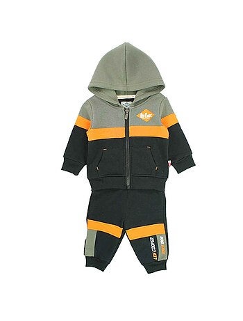 Lee Cooper - Ensemble jogging bébé veste capuche et pantalon imprimé