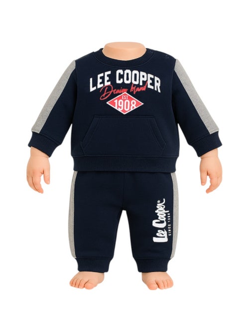 Lee Cooper - Ensemble jogging garçon sweat capuche et pantalon imprimé - Kiabi