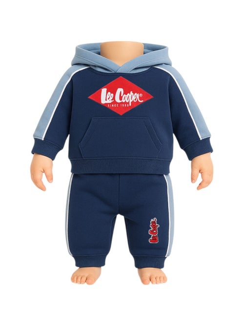 Lee Cooper - Ensemble jogging garçon sweat capuche et pantalon imprimé - Kiabi