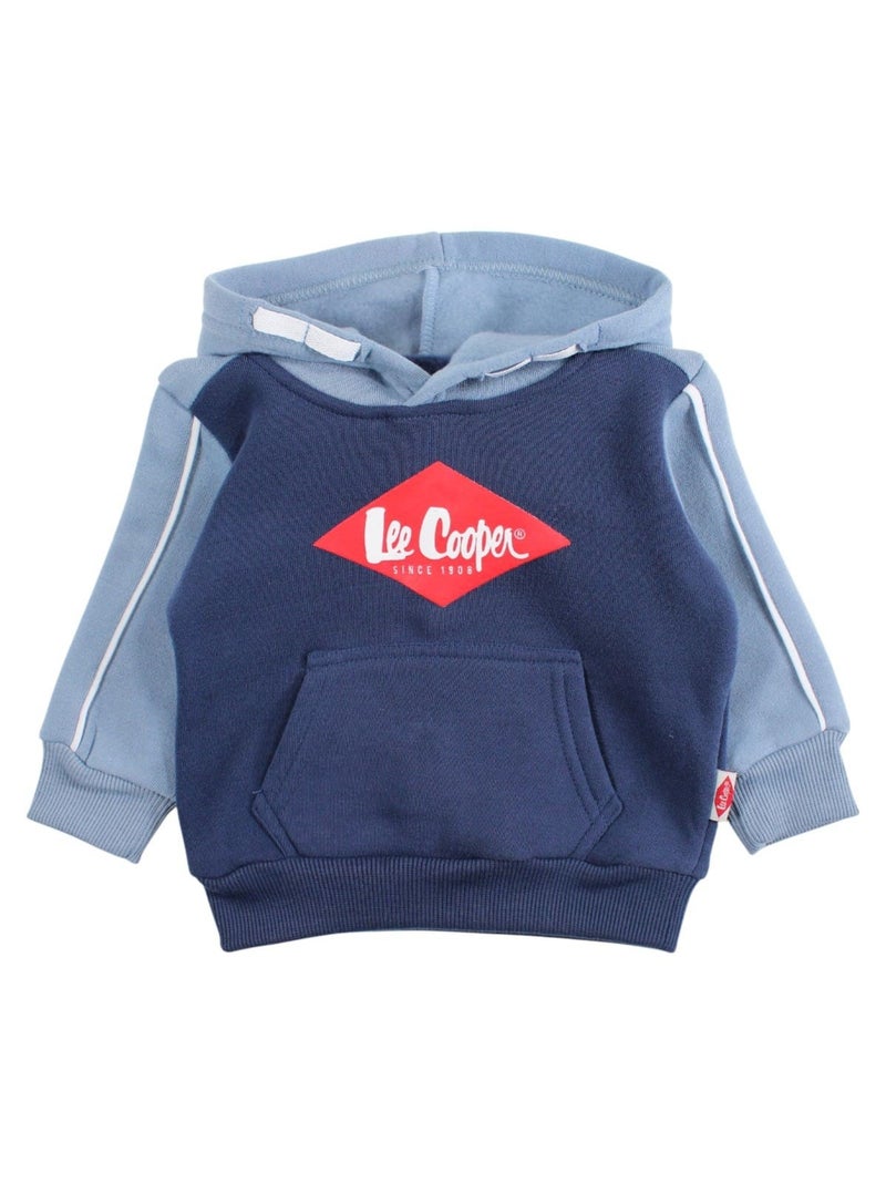 Lee Cooper - Ensemble jogging garçon sweat capuche et pantalon imprimé Bleu marine - Kiabi