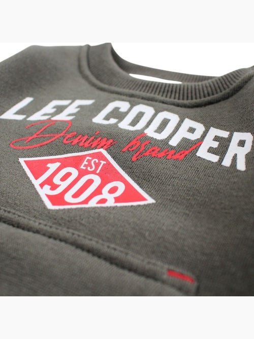 Lee Cooper - Ensemble jogging garçon sweat capuche et pantalon imprimé - Kiabi