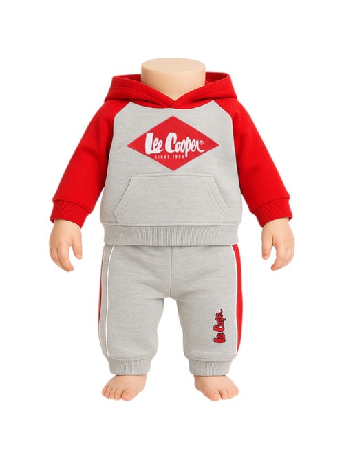 Lee Cooper - Ensemble jogging garçon sweat capuche et pantalon imprimé - Kiabi