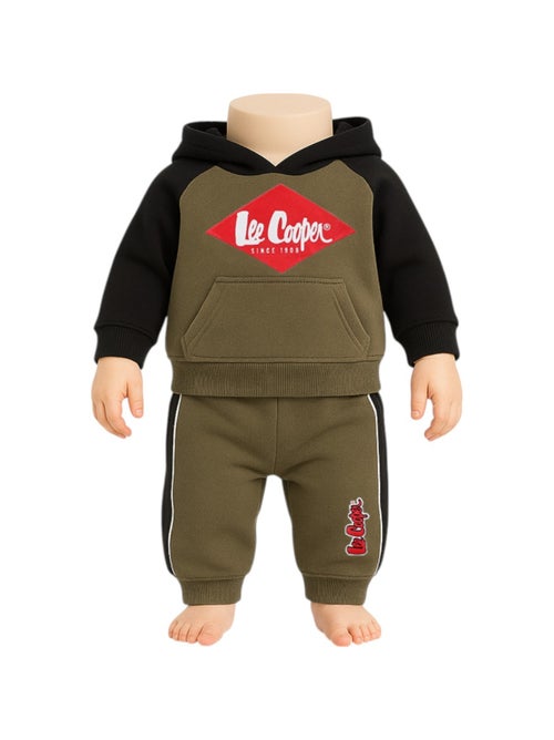 Lee Cooper - Ensemble jogging garçon sweat capuche et pantalon imprimé - Kiabi