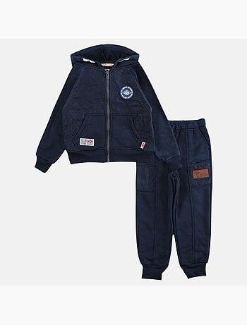 Lee Cooper - Ensemble jogging garçon veste capuche et pantalon