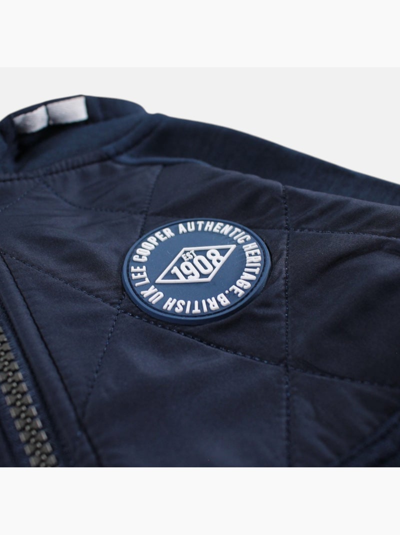 Lee Cooper - Ensemble jogging garçon veste capuche et pantalon Bleu marine - Kiabi