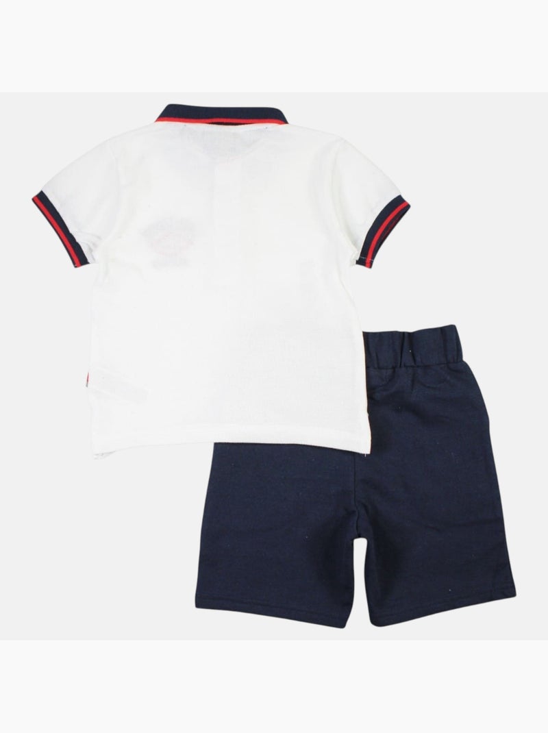 Lee Cooper - Ensemble Polo et Short  bébé garçon Blanc - Kiabi