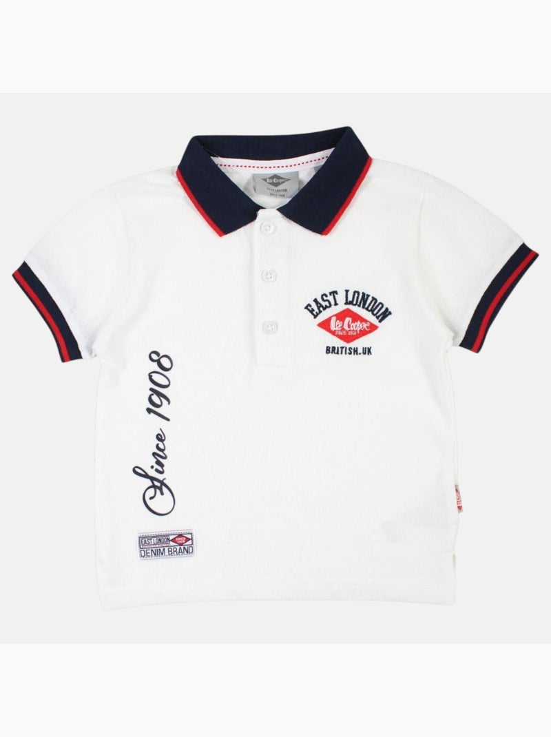 Lee Cooper - Ensemble Polo et Short  bébé garçon Blanc - Kiabi
