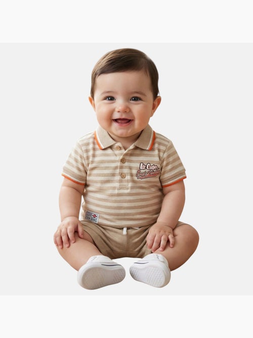 Lee Cooper - Ensemble polo et short bébé garçon été - Kiabi