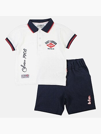 Lee Cooper - Ensemble polo et short bébé garçon été