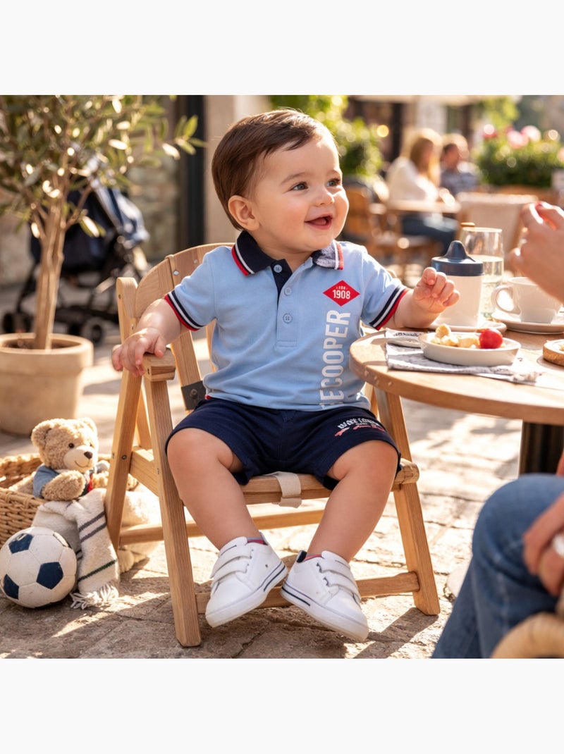 Lee Cooper - Ensemble polo et short bébé garçon été Bleu - Kiabi