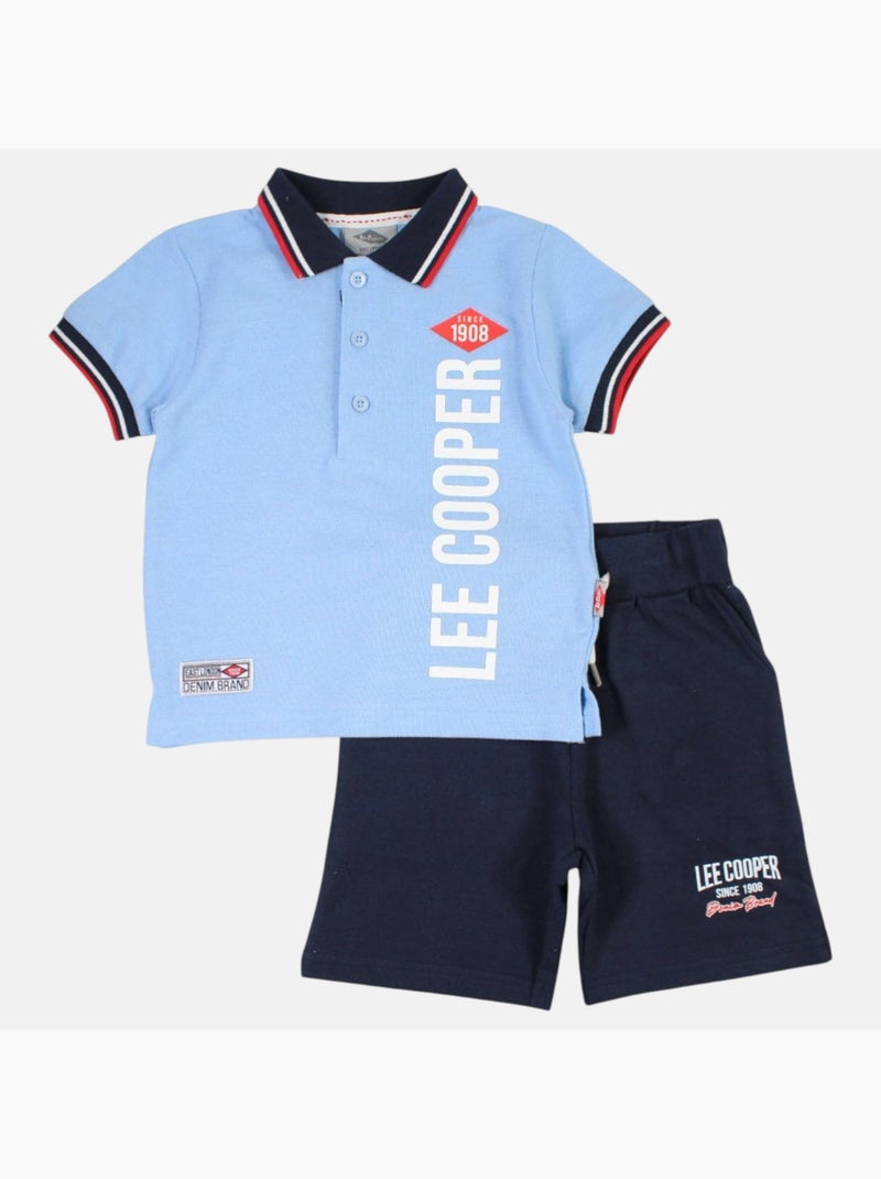 Lee Cooper - Ensemble polo et short bébé garçon été Bleu - Kiabi