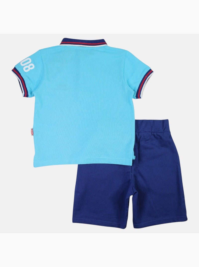 Lee Cooper - Ensemble polo et short bébé garçon été Bleu - Kiabi