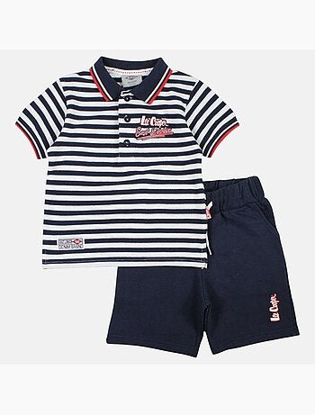 Lee Cooper - Ensemble polo et short bébé garçon été
