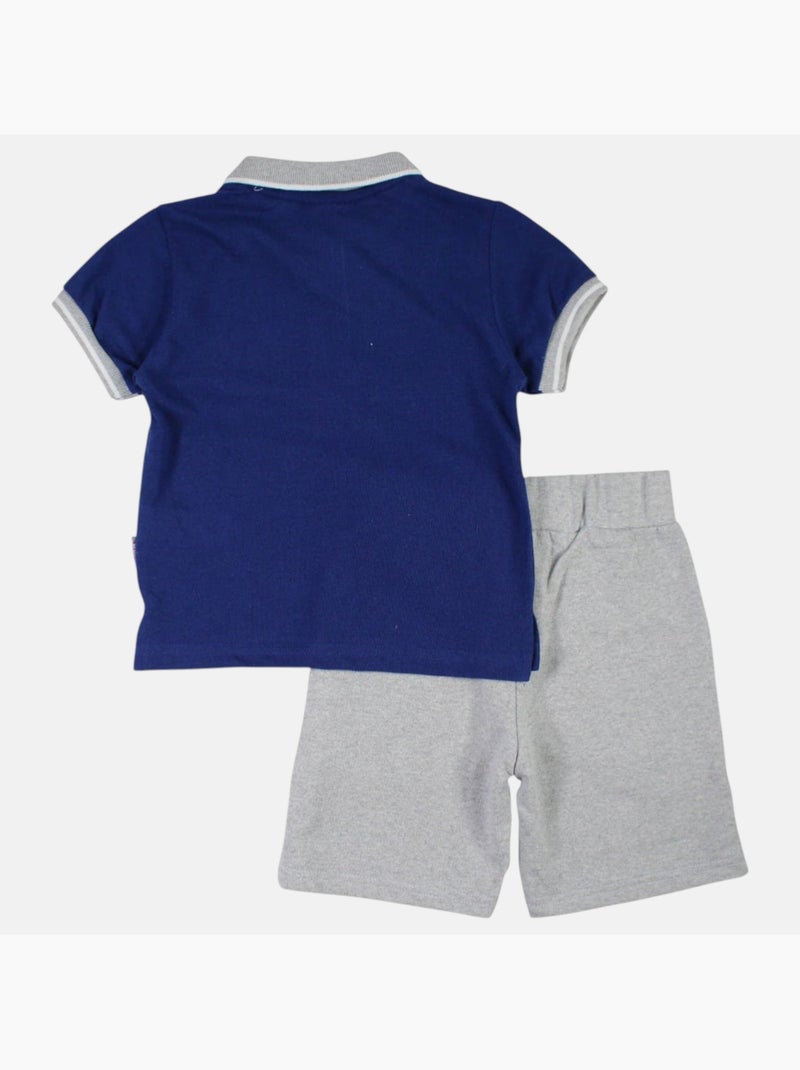 Lee Cooper - Ensemble polo et short bébé garçon été Bleu marine - Kiabi