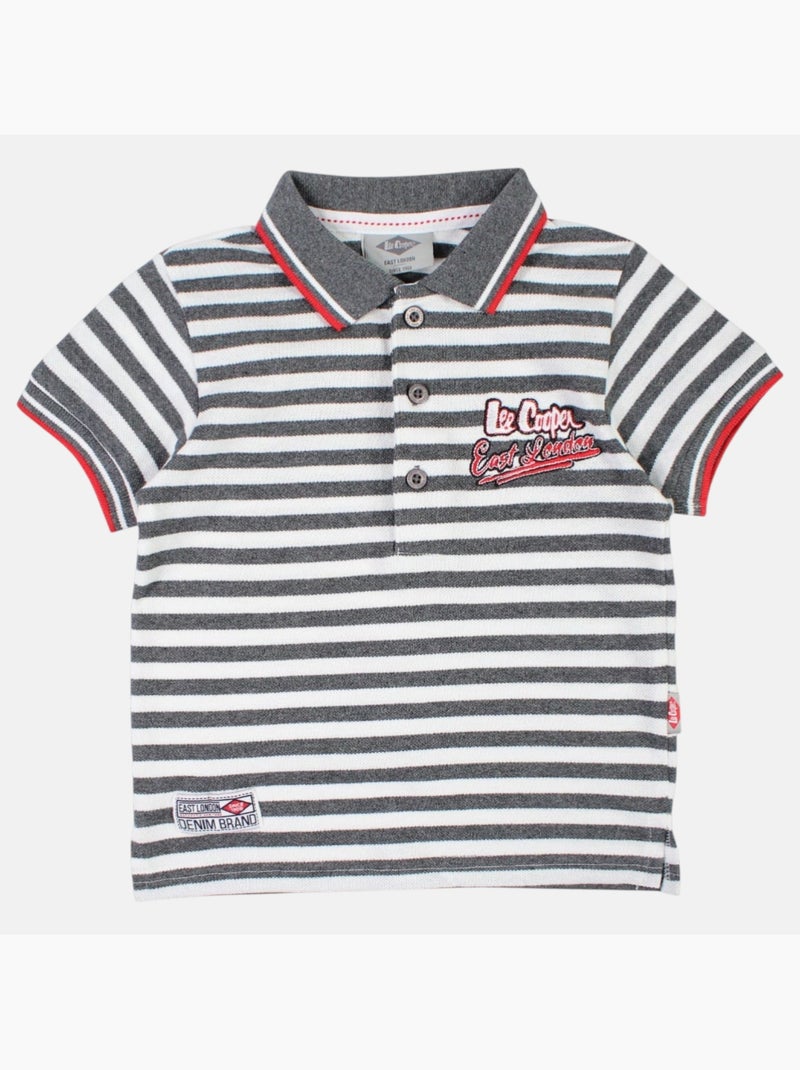 Lee Cooper - Ensemble polo et short bébé garçon été Gris - Kiabi