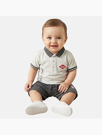 Lee Cooper - Ensemble polo et short bébé garçon été