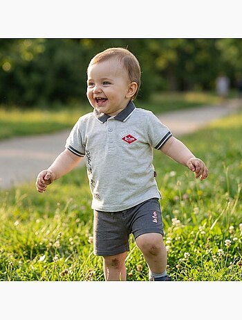Lee Cooper - Ensemble polo et short bébé garçon été