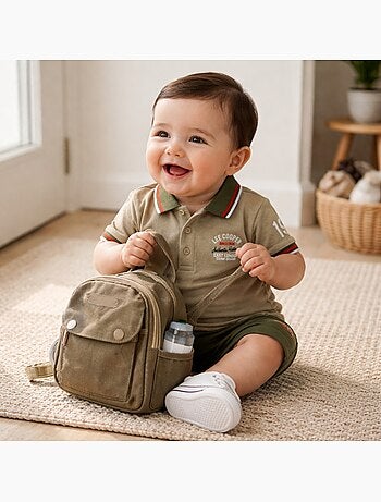 Lee Cooper - Ensemble polo et short bébé garçon été