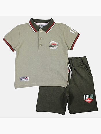 Lee Cooper - Ensemble polo et short bébé garçon été