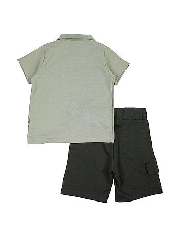 Lee Cooper - Ensemble polo et short bébé garçon imprimé