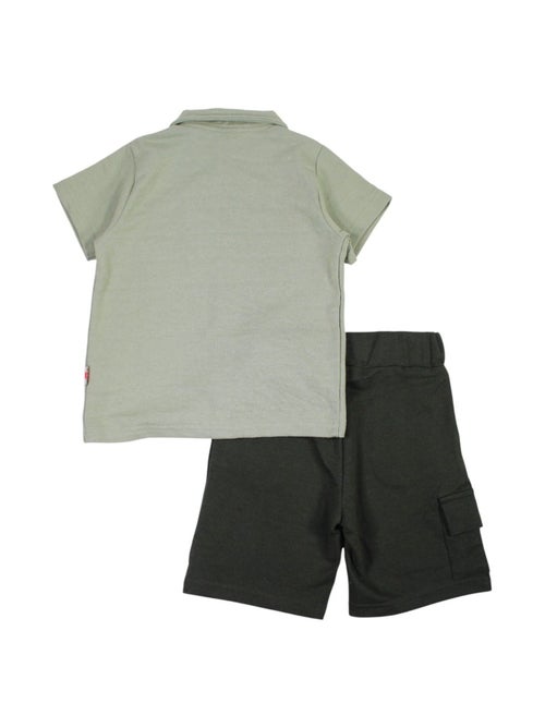 Lee Cooper - Ensemble polo et short bébé garçon imprimé - Kiabi