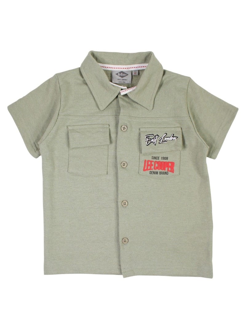 Lee Cooper - Ensemble polo et short bébé garçon imprimé Kaki - Kiabi