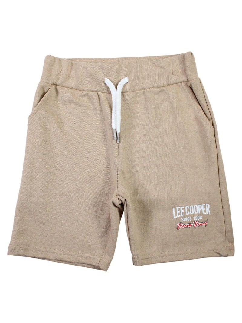 Lee Cooper - Ensemble Polo et Short garçon Lee Cooper Beige - Kiabi