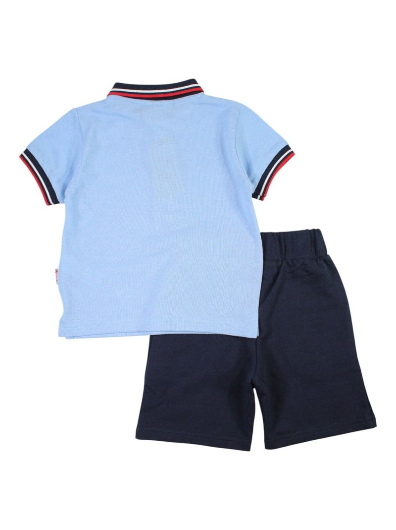 Lee Cooper - Ensemble Polo et Short garçon Lee Cooper Bleu - Kiabi