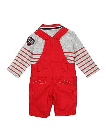Lee Cooper - Ensemble Polo manches longues avec Salopette bébé